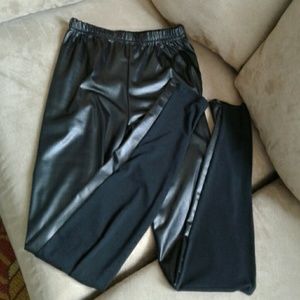 Badass black fake leather leggings